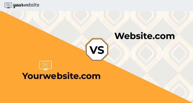 Yourwebsite vs Web site graphics