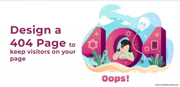 create a website 404 Page