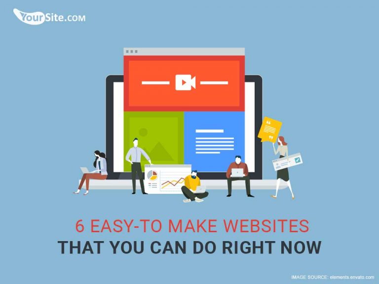 6 easy to make websites