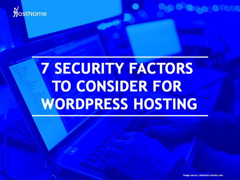 WordPress hosting security factors