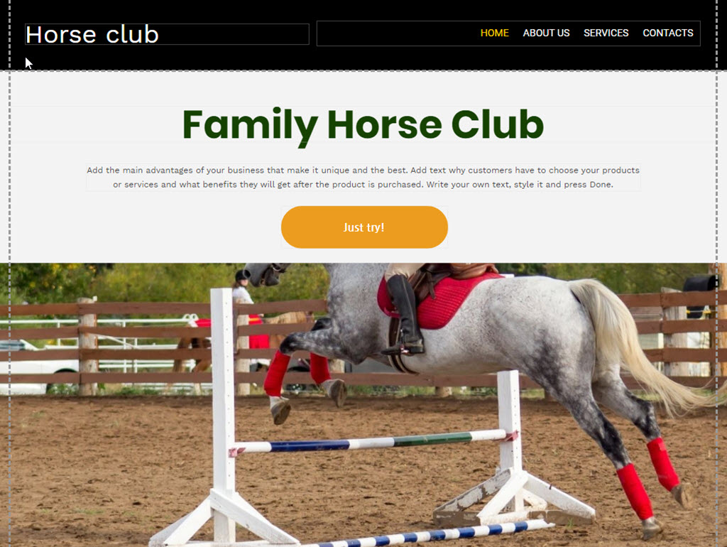family horse club website