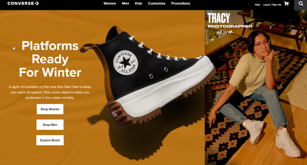 converse homepage