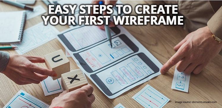 create first website wireframe