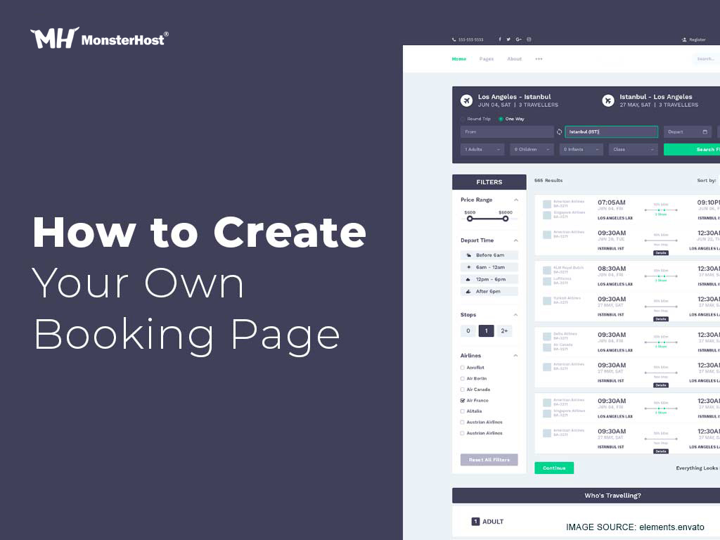 create your own booking page